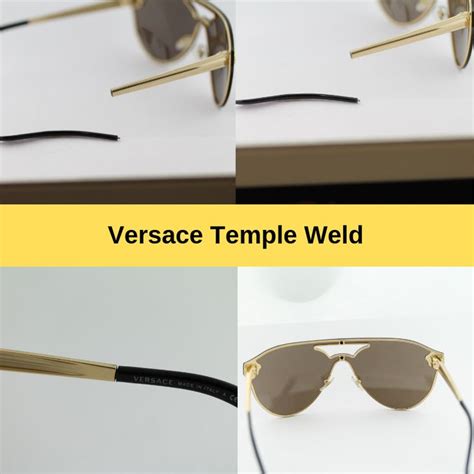 can i fix the earpiece on my versace sunglasses|Versace lens replacement.